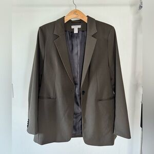 Khaki HM oversized blazer